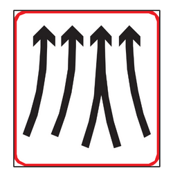 Five Lanes Merging To Four Lanes
