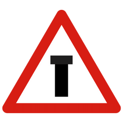 T Intersection Ahead