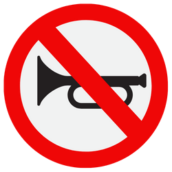 Use Of Horn Prohibited