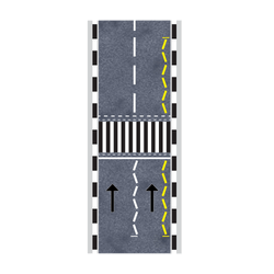 Pedestrian Crossing On A Dual Carriageway