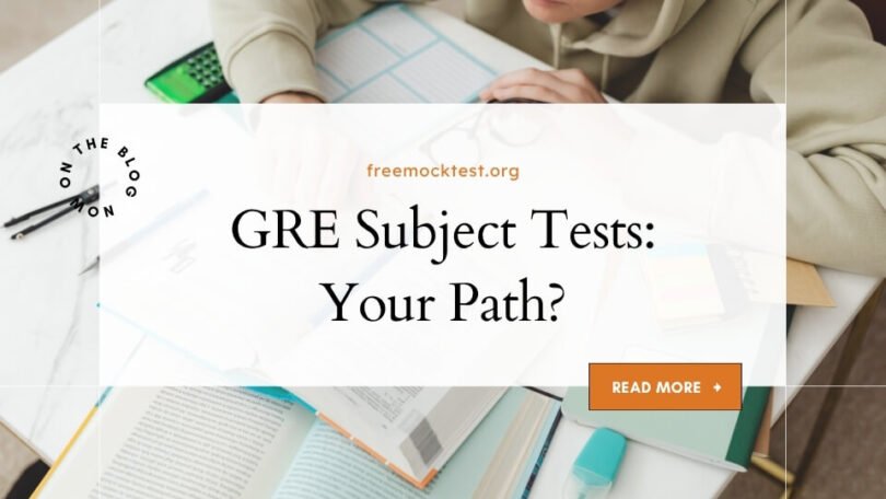 Student considering GRE Subject Test options (Math, Physics, Psychology) for specialized graduate school applications.