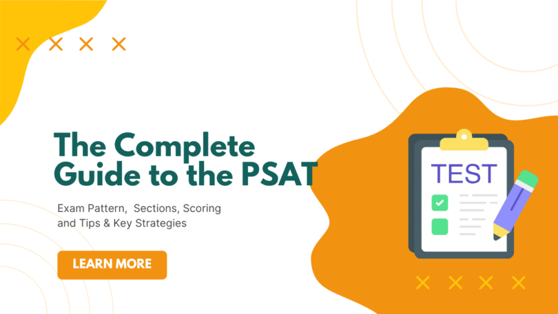 A banner about an article on Guide to PSAT